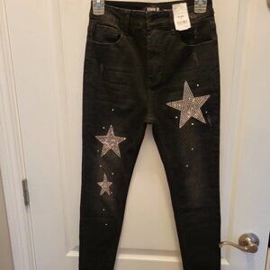 Black jeans with star new